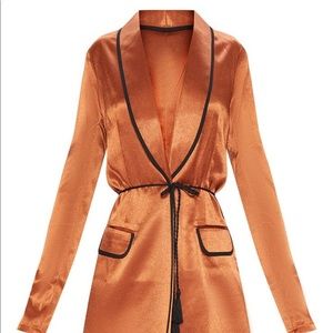 Rust blazer dress